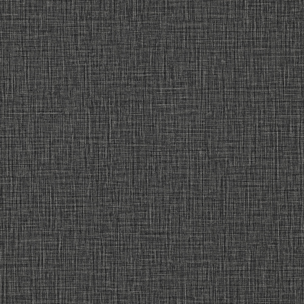 Eagen Black Linen Weave Wallpaper by Advantage Designer Perfect Plains Covers about 57.5 square feet 20.9-in by 33-ft long roll Unpasted 0 - Swanky Fabrics -