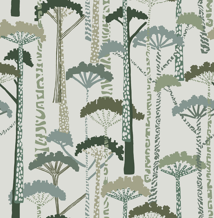 Unify Green Forest Wallpaper by A-Street Prints Designer Harmony Covers about 56.4 square feet 20.5-in by 33-ft long roll Unpasted 20.86 - Swanky Fabrics -