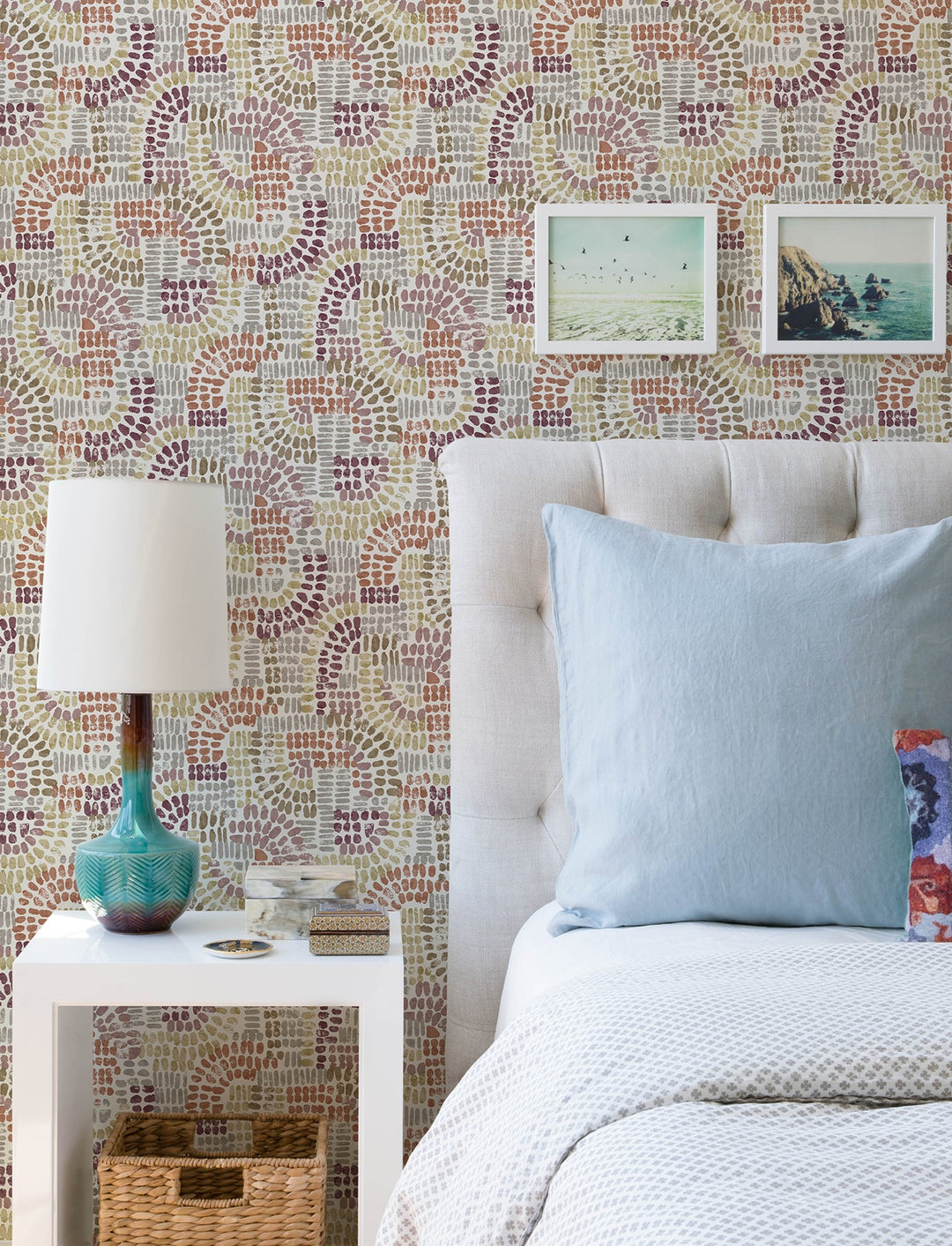 Wanderer Multicolor Mosiac Wallpaper by A-Street Prints Designer