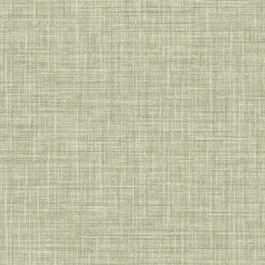 Tuckernuck Green Faux Linen Wallpaper by Advantage Designer
