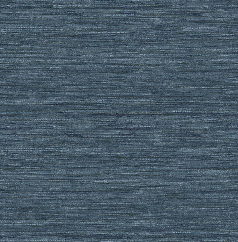 Barnaby Indigo Faux Grasscloth Wallpaper by Advantage Designer Curio Covers about 56.4 square feet 20.5-in by 33-ft long roll Unpasted 20.8 - Swanky Fabrics -