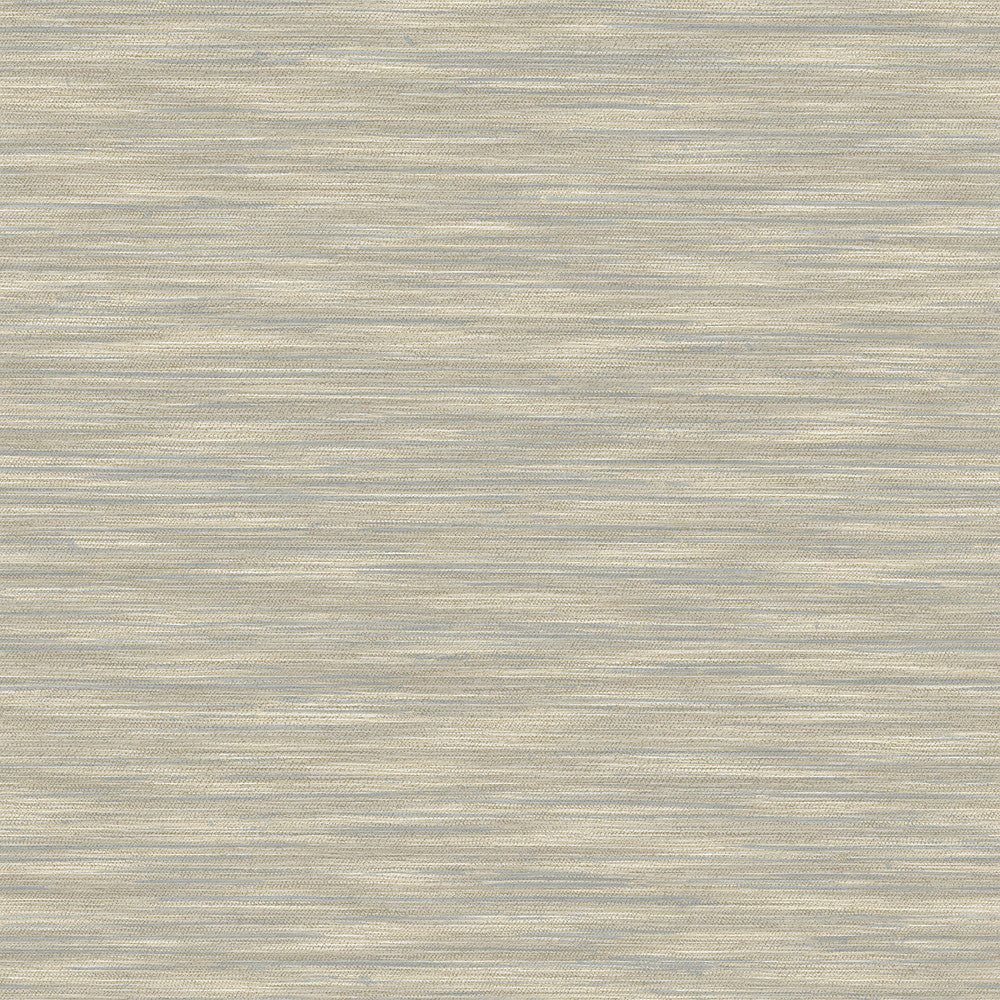Benson Taupe Faux Fabric Wallpaper by Advantage Designer Curio Covers about 56.4 square feet 20.5-in by 33-ft long roll Unpasted 20.9 - Swanky Fabrics -