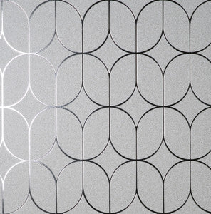 Raye Silver Rosco Trellis Wallpaper by Advantage Designer