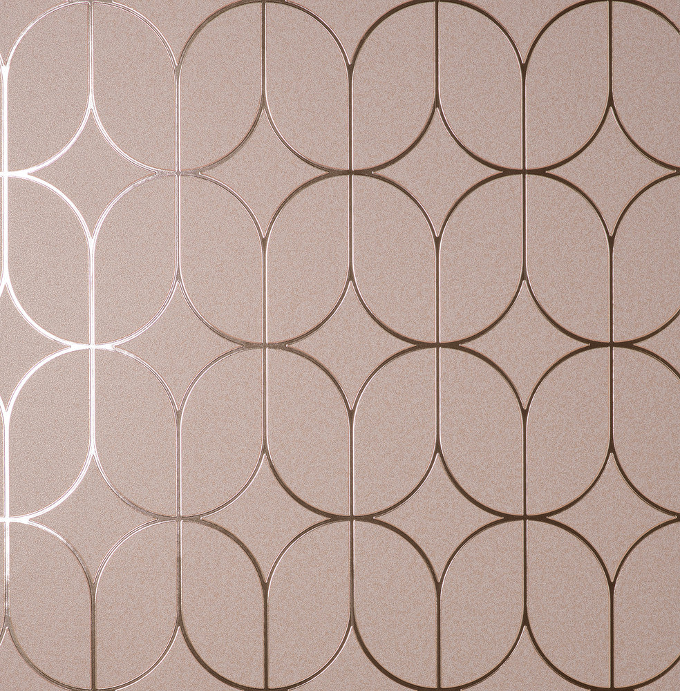 Raye Pink Rosco Trellis Wallpaper by Advantage Designer Curio Covers about 57.5 square feet 20.9-in by 33-ft long roll Unpasted 20.9 - Swanky Fabrics -