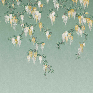 Wisteria Green Wall Mural by Advantage Designer