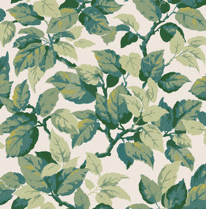 Canopy Green Leaf Wallpaper by Advantage Designer