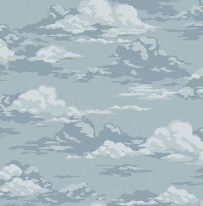 Cumulus Blue Clouds Wallpaper by Advantage Designer