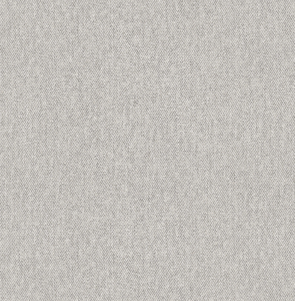 Herringbone Grey Tweed Wallpaper by Advantage Designer Westbury Forest Covers about 56.4 square feet 20.5-in by 33-ft long roll Unpasted 20.9 - Swanky Fabrics -