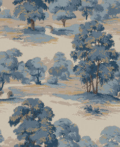 Sherwood Blue Glade Wallpaper by Advantage Designer