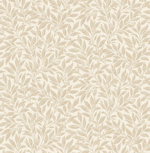 Winter Berry Beige Vine Wallpaper by Advantage Designer
