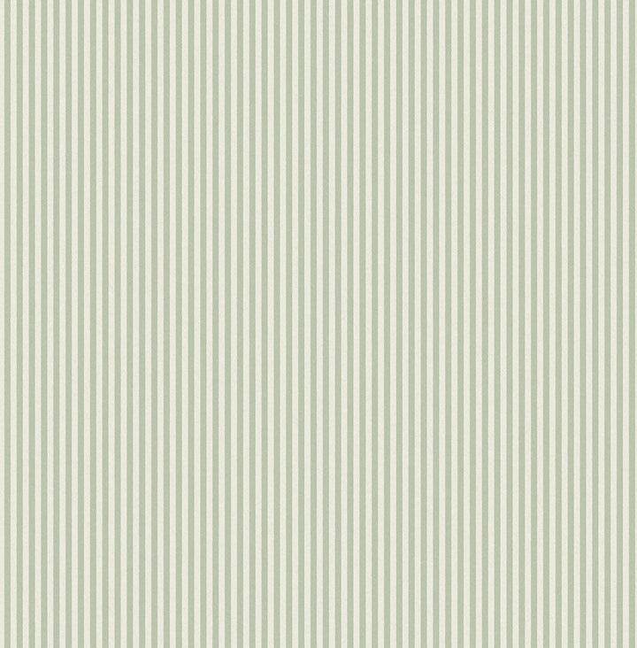 Ticking Light Green Stripe Wallpaper by Advantage Designer Westbury Forest Covers about 56.4 square feet 20.5-in by 33-ft long roll Unpasted 0 - Swanky Fabrics -
