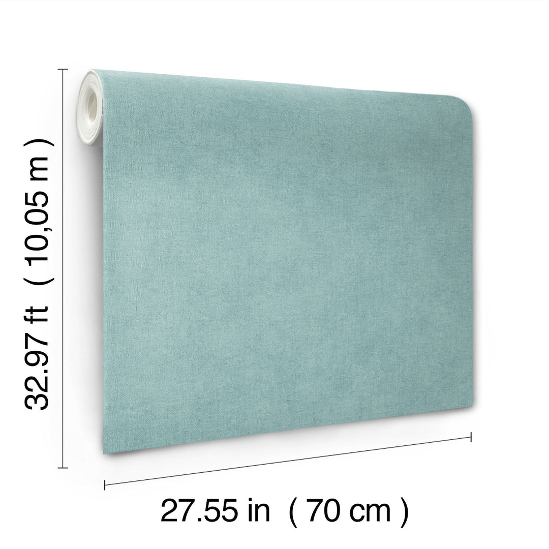 Nuovo Light Blue Faux Linen Wallpaper by A-Street Prints Designer