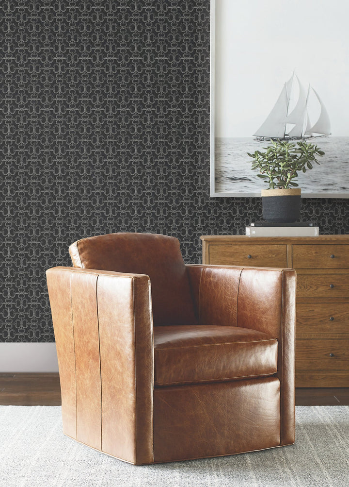 Polo Black Horse Bits Wallpaper by Ronald Redding Designer