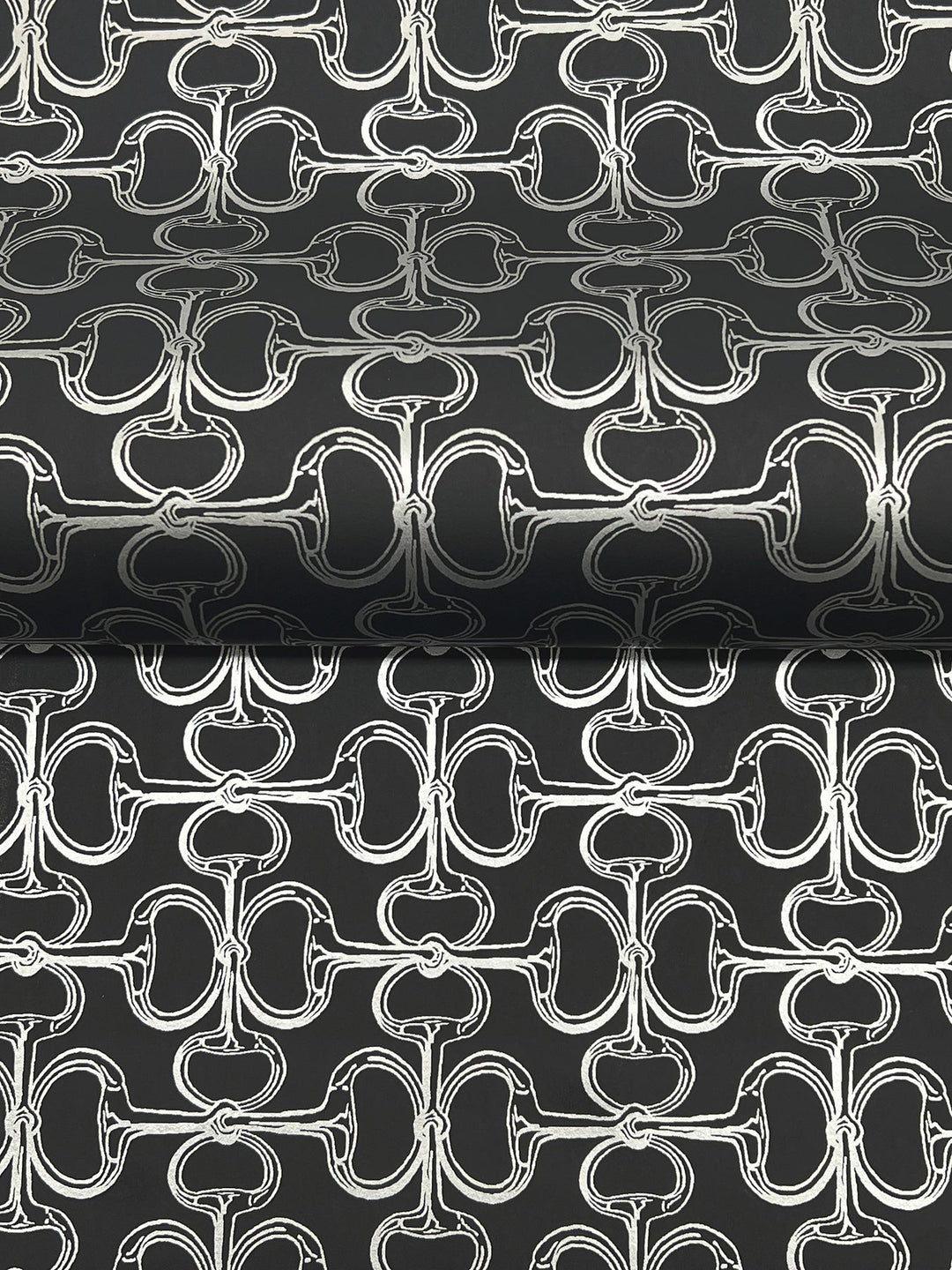 Polo Black Horse Bits Wallpaper by Ronald Redding Designer