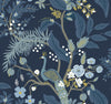 Peacock Navy Wallpaper by Rifle Paper Co. Designer