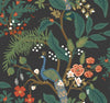 Peacock Charcoal Wallpaper by Rifle Paper Co. Designer
