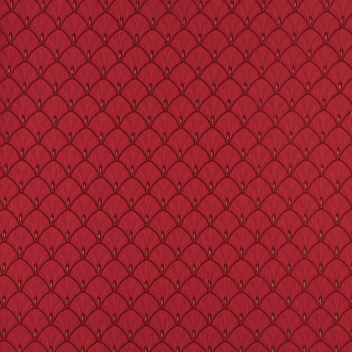 4302 Ruby Fan by Charlotte Designer Fabric Uptown Jacquards V 55% Cotton, 45% Polyester Asia Exceeds 70,000 Wyzenbeek Rubs (Heavy Duty) Horizontal: 1.75" x Vertical: 1.75" 54 Inches - Swanky Fabrics -