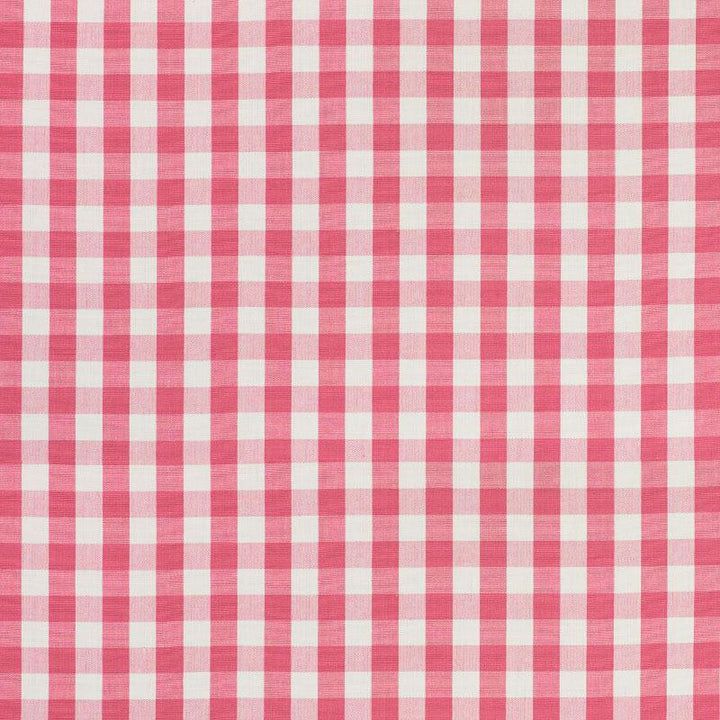 Elton Cotton Check Magenta 77310 by Schumacher Designer Fabric Revisit Of Popular Patterns 1.25" - Swanky Fabrics -