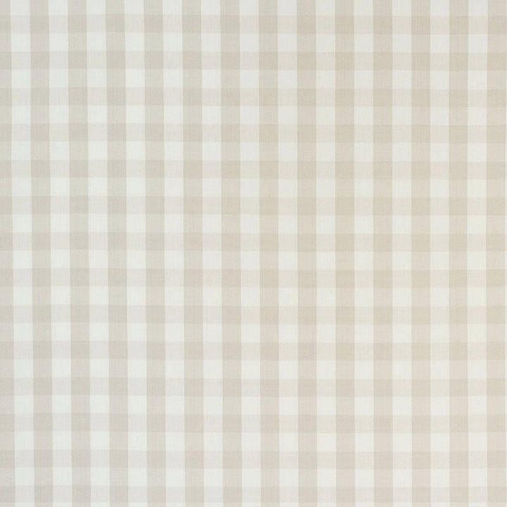 Elton Cotton Check Natural 63068 by Schumacher Designer Fabric Revisit Of Popular Patterns 1.25" - Swanky Fabrics -