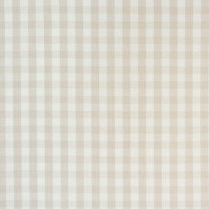 Elton Cotton Check Natural 63068 by Schumacher Designer Fabric