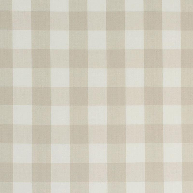 Camden Cotton Check Natural 63049 by Schumacher Designer Fabric Revisit Of Popular Patterns 3.0" - Swanky Fabrics -