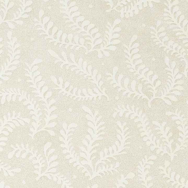 Etched Fern Natural 178530 by Schumacher Designer Fabric Revisit Of Popular Patterns 13.5" - Swanky Fabrics -