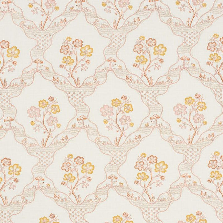 Marella Spice 176853 by Schumacher Designer Fabric Country Chic 10.75" - Swanky Fabrics -
