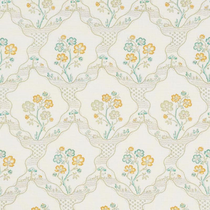 Marella Leaf 176852 by Schumacher Designer Fabric Country Chic 10.75" - Swanky Fabrics -