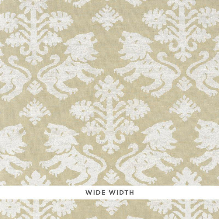 Regalia Sisal Ivory On Natural 5010531 by Schumacher Designer Wallpaper Step Lively 17.0" - Swanky Fabrics -