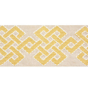 Chesterton Tape Yellow 77220 by Schumacher Designer Trim