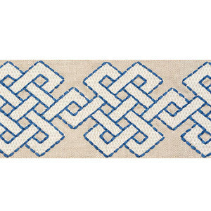 Chesterton Tape Blue 77221 by Schumacher Designer Trim