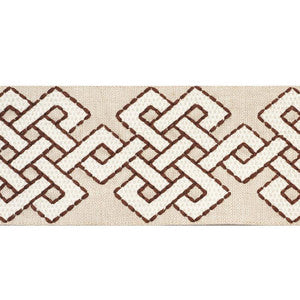 Chesterton Tape Brown 77222 by Schumacher Designer Trim