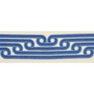 Galloway Tape Blue 77210 by Schumacher Designer Trim