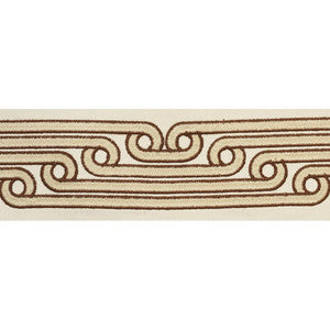 Galloway Tape Brown 77211 by Schumacher Designer Trim