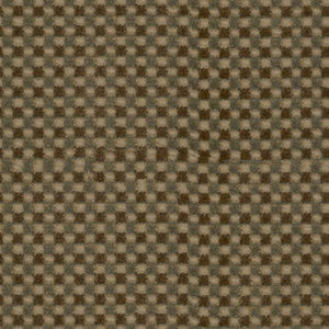 Fenwick Check Velvet Mink/Aqua 43554 by Schumacher Designer Fabric