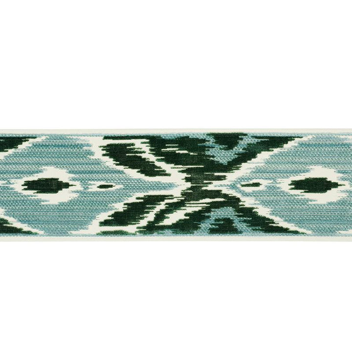 Xenia Velvet Tape Peacock 77630 by Schumacher Designer Trim Statement Trims - Swanky Fabrics -