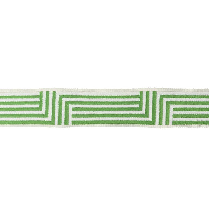 Osilas Tape Green 77472 by Schumacher Designer Trim Statement Trims - Swanky Fabrics -