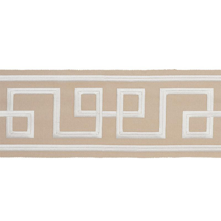 Octavius Tape Natural 66168 by Schumacher Designer Trim Statement Trims 15.0" - Swanky Fabrics -
