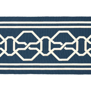 Malmaison Tape Blue 77350 by Schumacher Designer Trim
