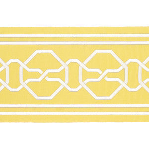 Malmaison Tape Yellow 77352 by Schumacher Designer Trim