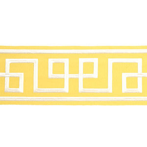 Octavius Tape Yellow 66169 by Schumacher Designer Trim