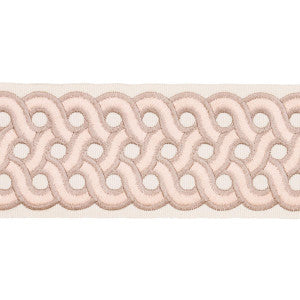 Mandeville Tape Blush 77152 by Schumacher Designer Trim