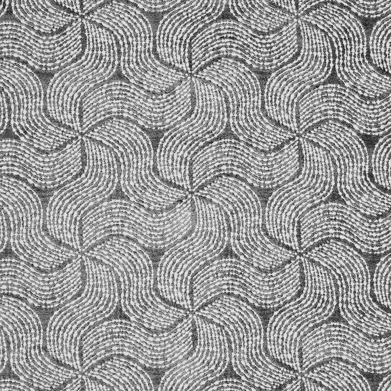 Fiador Charcoal 76051 by Schumacher Designer Fabric Club Cavalier 13.75" - Swanky Fabrics -