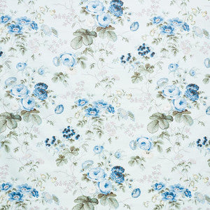 Salisbury Chintz Celadon 178150 by Schumacher Designer Fabric