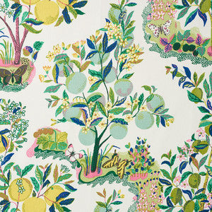 Citrus Garden Lime 175762 by Schumacher Designer Fabric