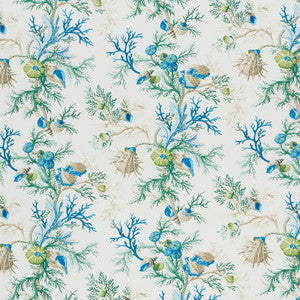 Del Tesoro Blue & Green 178760 by Schumacher Designer Fabric