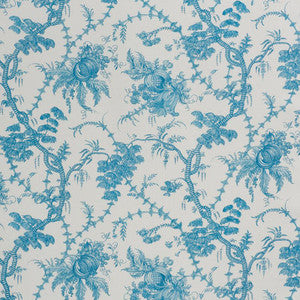 San Cristobal Toile Peacock 178731 by Schumacher Designer Fabric