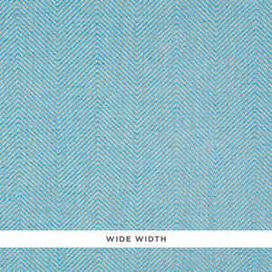 Herringbone Paperweave Sky 5010234 by Schumacher Designer Wallpaper