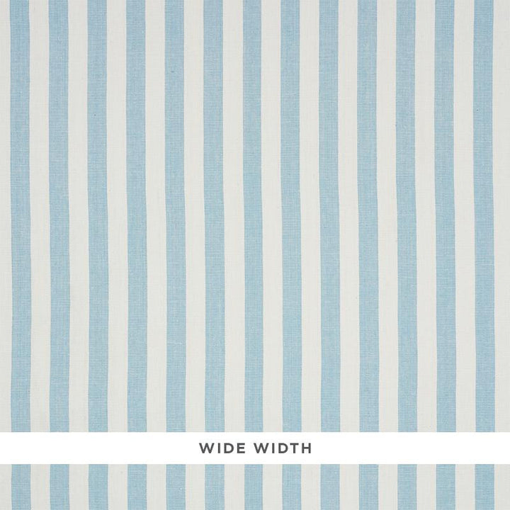 Linen Stripe Sky 5010253 by Schumacher Designer Wallpaper Down To Earth Textured Wallcovering 2.12" - Swanky Fabrics -