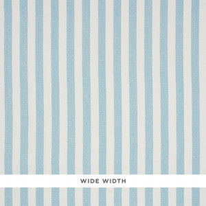 Linen Stripe Sky 5010253 by Schumacher Designer Wallpaper